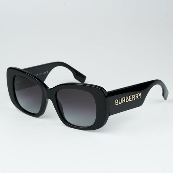 NEW Burberry BE4410 4038F2 Black Dark Grey Women Sunglasses BE 4410 - Picture 1 of 10
